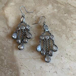 Silver-Toned Chandelier Earrings